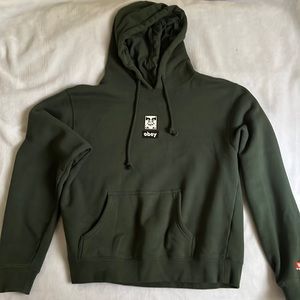 Obey Dark Green Hoodie